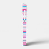 Leuke blauwe roze strepen Case-Mate iPhone case (Achterkant / Links)