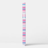 Leuke blauwe roze strepen Case-Mate iPhone case (Achterkant / Rechts)