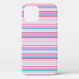 Leuke blauwe roze strepen Case-Mate iPhone case