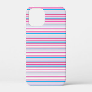 Leuke blauwe roze strepen Case-Mate iPhone case