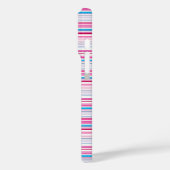 Leuke blauwe roze strepen Case-Mate iPhone case (Achterkant / Links)