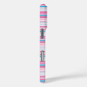 Leuke blauwe roze strepen Case-Mate iPhone case (Achterkant / Rechts)