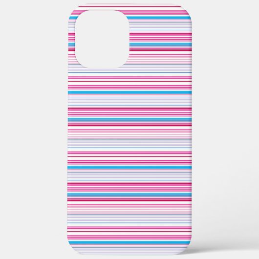 Leuke blauwe roze strepen Case-Mate iPhone case (Achterkant)