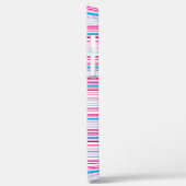 Leuke blauwe roze strepen Case-Mate iPhone case (Achterkant / Links)