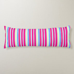 Leuke blauwe roze strepen lichaamskussen