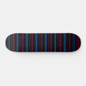 Leuke blauwe roze strepen persoonlijk skateboard (Horizontaal)
