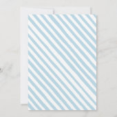 Leuke blauwe uil hatching baby boy douche Uitnodig Kaart (Achterkant)