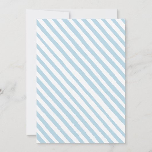 Leuke blauwe uil hatching baby boy douche Uitnodig Kaart (Achterkant)