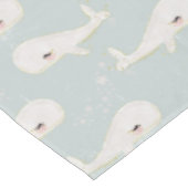 Leuke blauwe vinvis verjaardagsfeestje Baby shower Tafelkleed (Gekanteld)