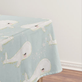 Leuke blauwe vinvis verjaardagsfeestje Baby shower Tafelkleed