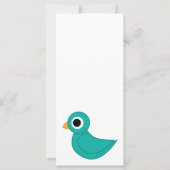 Leuke blauwe vogel (Achterkant)