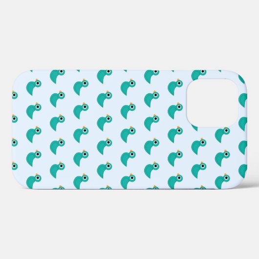Leuke blauwe vogel Case-Mate iPhone case (Achterkant (horizontaal))