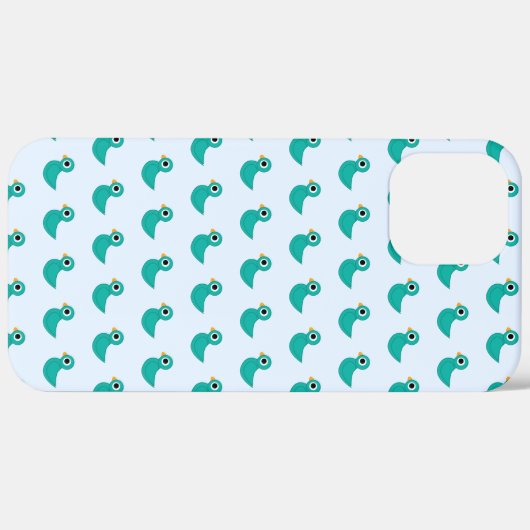 Leuke blauwe vogel Case-Mate iPhone case (Achterkant (horizontaal))