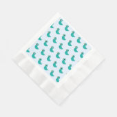 Leuke blauwe vogel servet (Hoek)