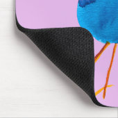 Leuke blauwe vogel waterverf muismat (Hoek)