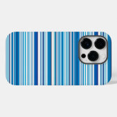 Leuke blauwe witte strepen Case-Mate iPhone case (Achterkant (horizontaal))