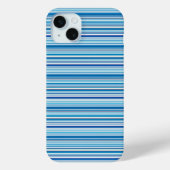 Leuke blauwe witte strepen Case-Mate iPhone case (Achterkant)
