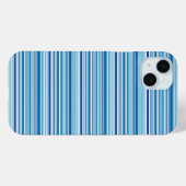 Leuke blauwe witte strepen Case-Mate iPhone case (Achterkant (horizontaal))