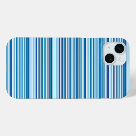 Leuke blauwe witte strepen Case-Mate iPhone case (Achterkant (horizontaal))