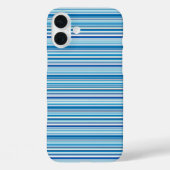 Leuke blauwe witte strepen Case-Mate iPhone case (Achterkant)