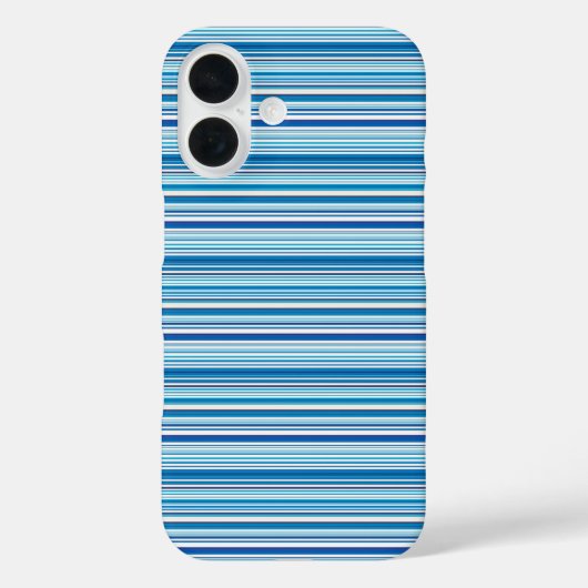 Leuke blauwe witte strepen Case-Mate iPhone case (Achterkant)