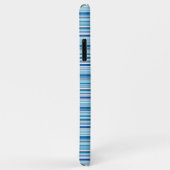 Leuke blauwe witte strepen Case-Mate iPhone case (Achterkant/rechts)
