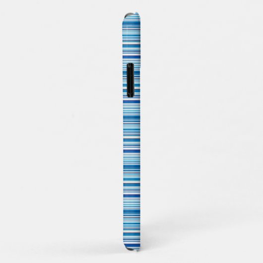 Leuke blauwe witte strepen Case-Mate iPhone case (Achterkant/rechts)