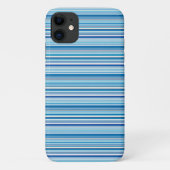 Leuke blauwe witte strepen Case-Mate iPhone case (Achterkant)