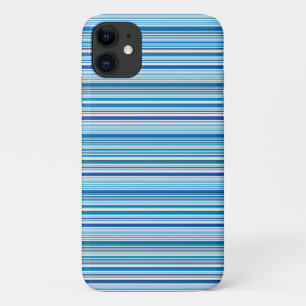 Leuke blauwe witte strepen Case-Mate iPhone case
