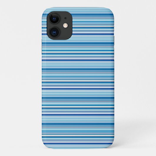 Leuke blauwe witte strepen Case-Mate iPhone case (Achterkant)