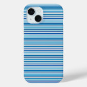 Leuke blauwe witte strepen Case-Mate iPhone case (Achterkant)