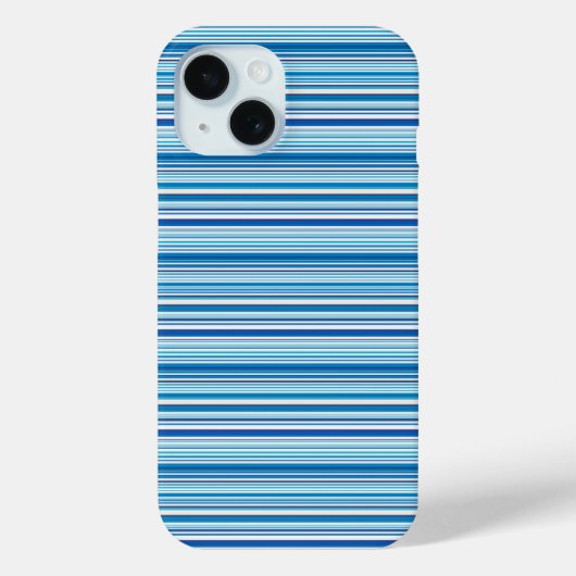 Leuke blauwe witte strepen Case-Mate iPhone case (Achterkant)