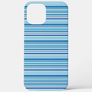 Leuke blauwe witte strepen Case-Mate iPhone case
