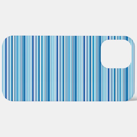 Leuke blauwe witte strepen Case-Mate iPhone case (Achterkant / Rechts)