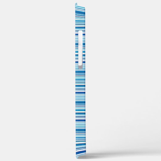 Leuke blauwe witte strepen Case-Mate iPhone case (Achterkant / Links)