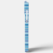 Leuke blauwe witte strepen Case-Mate iPhone case (Achterkant / Links)