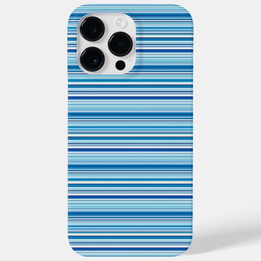 Leuke blauwe witte strepen Case-Mate iPhone case (Achterkant)
