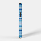 Leuke blauwe witte strepen iPhone hoesje (Rechterkant)