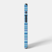 Leuke blauwe witte strepen iPhone hoesje (Linkerkant)