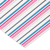 Leuke blauwe witte strepen korte tafelloper (Hoek)