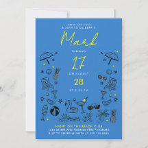 Leuke Blauwe Zwembad Nacht Feest Cocktail Krabbel 