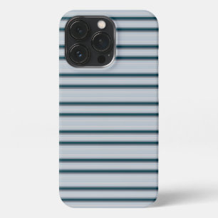 Leuke blauwgrijze strepen iPhone 13 pro hoesje
