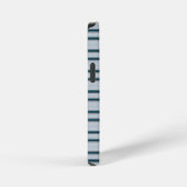 Leuke blauwgrijze strepen iPhone hoesje (Rechterkant)