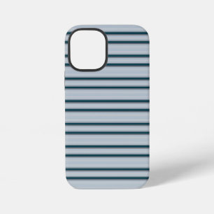 Leuke blauwgrijze strepen iPhone 12 mini hoesje