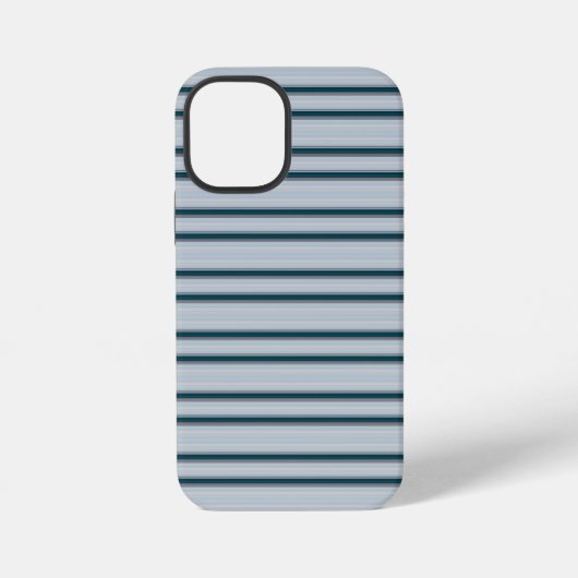 Leuke blauwgrijze strepen iPhone hoesje (Achterkant)