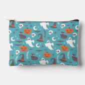 Leuke Blauwgroen Doodle Halloween Patroon Etui (Voorkant)