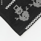 Leuke blije zes zeven 6 7 meme ontwerp kerst humor fleece deken (Hoek)