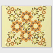 Leuke bloem bloemblaadje patroon 2 cadeaupapier (Vlak)