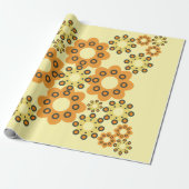 Leuke bloem bloemblaadje patroon 2 cadeaupapier (Uitgerold)