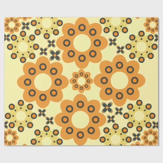 Leuke bloem bloemblaadje patroon 3 cadeaupapier (Vlak)